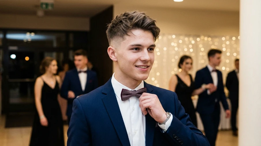 The Messy Prom Hairstyle for Men