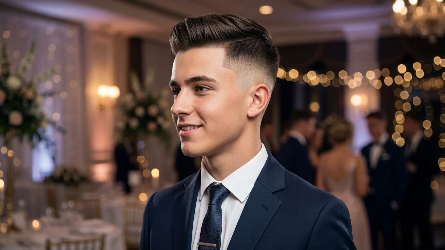 The Modern Party Hairstyle with Skin Fade