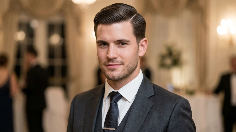 The Side Part Prom Haircut