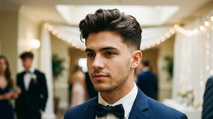 The Textured Quiff Prom Hair