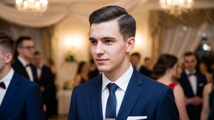 The Comb Over Prom Hairstyle