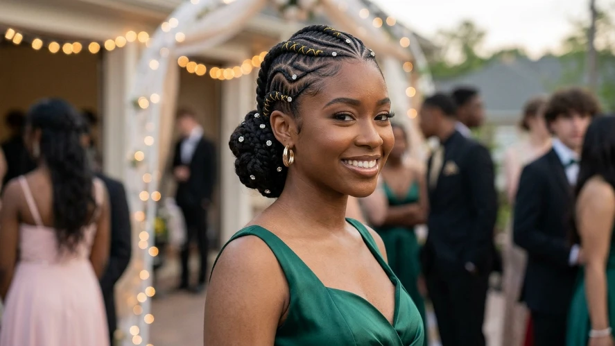 The Cornrow Prom Style