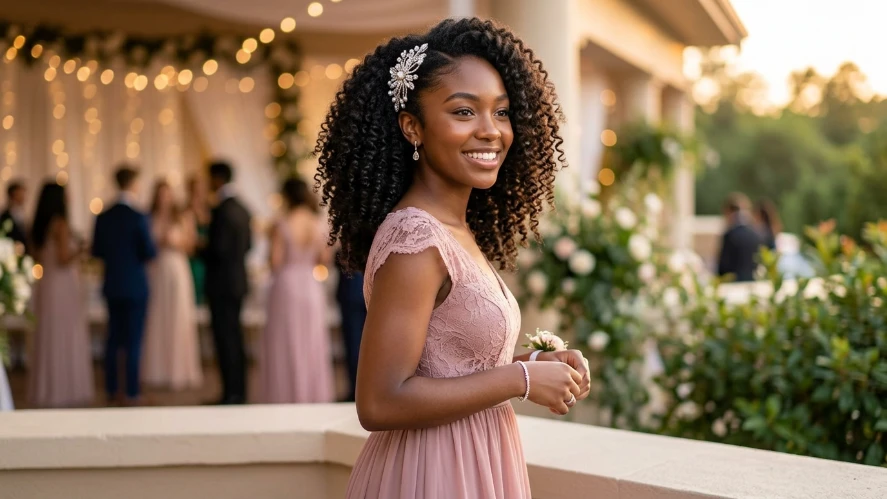 The Natural Curls Down Look