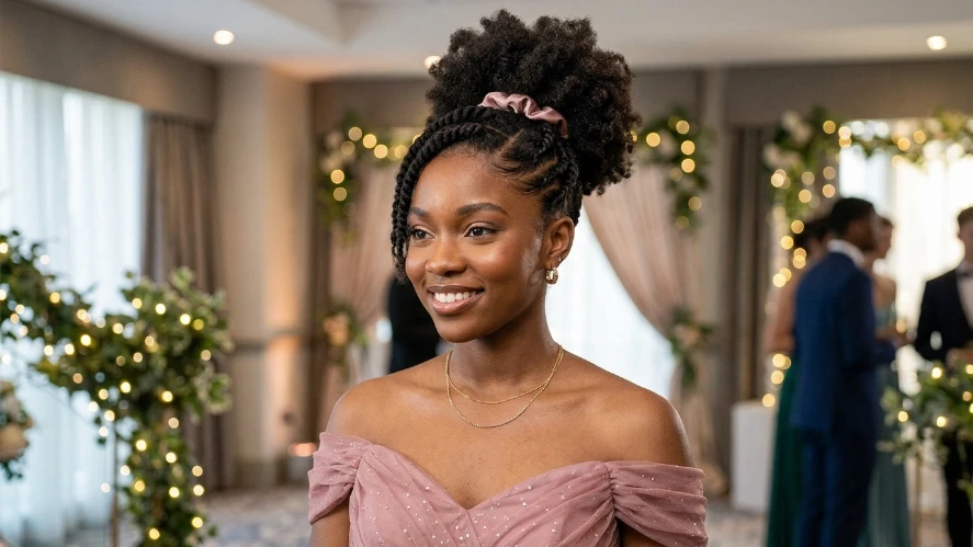 The Twisted Puff Updo