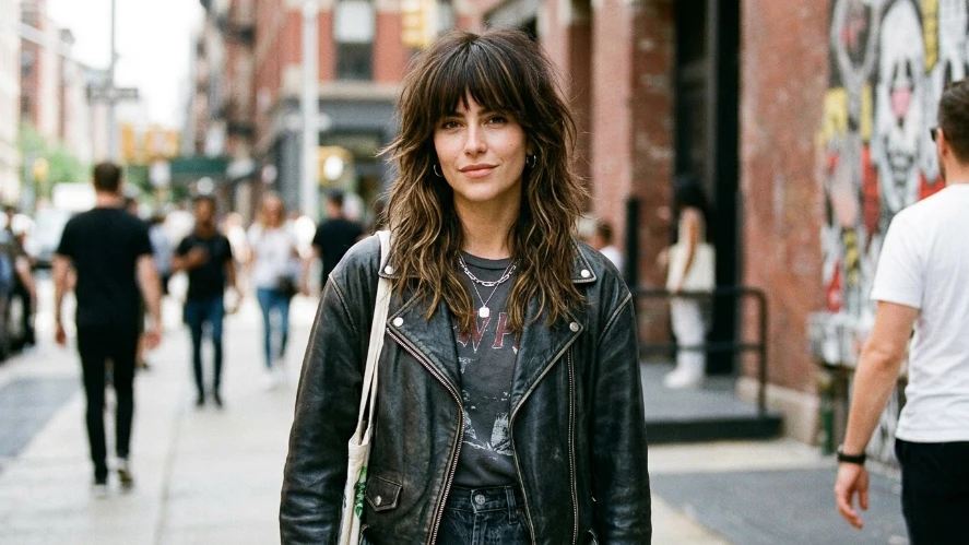 The Edgy Layered Shag with Deep Curtain Fringe