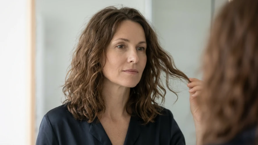 The Retro 70s Shag for Wavy Hair