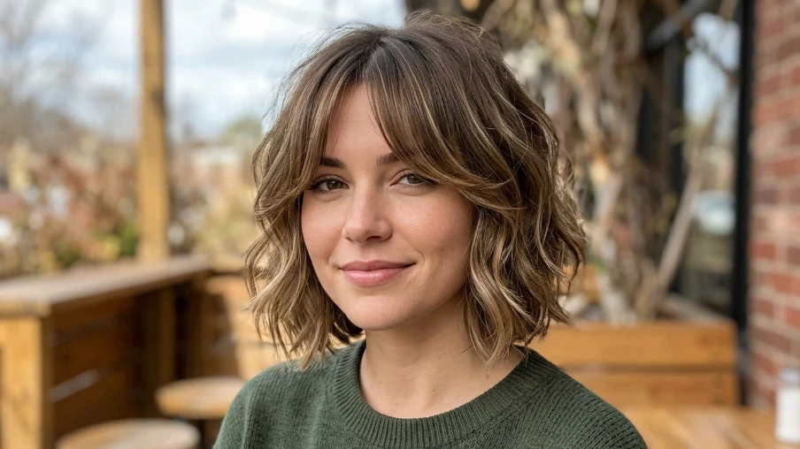 The Shaggy Bob with Curtain Bangs