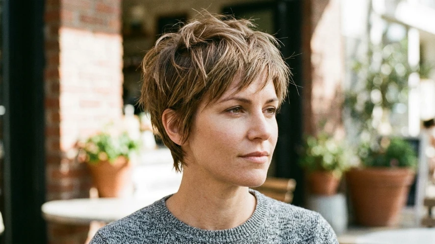 The Classic Shaggy Pixie with Choppy Ends