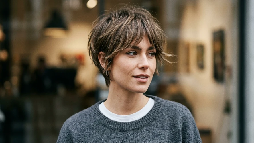 The Modern Shag Haircut in a Pixie Length