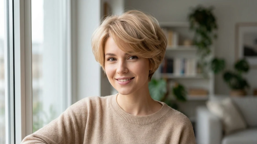 The Fluffy Pixie Hairstyle
