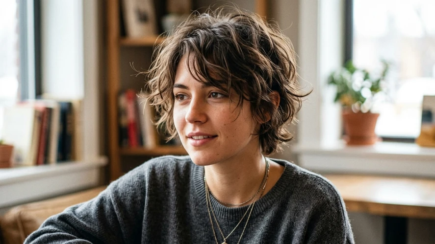 The Cool-Girl Pixie Hair with Tousled Top