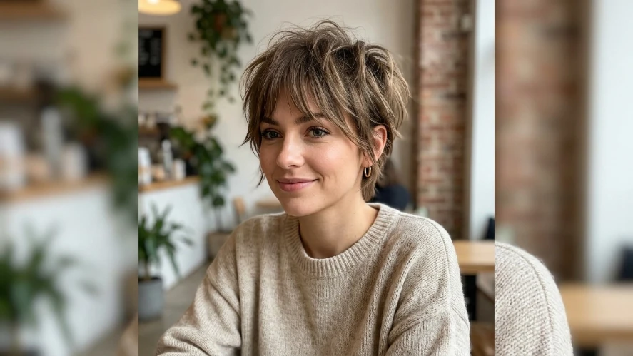The Messy Pixie with Wispy Bangs