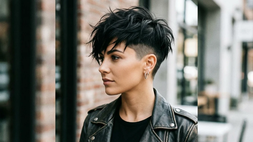 The Edgy Pixie Hairstyle with Undercut Sides