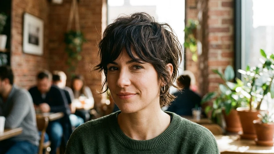 The Layered Pixie Haircut for Thick Hair