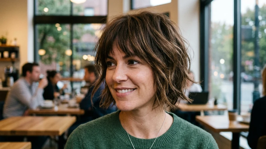 The Short Shaggy Bob