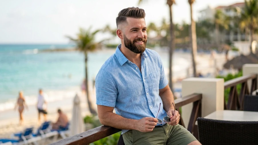 The Fade Haircut with Beard