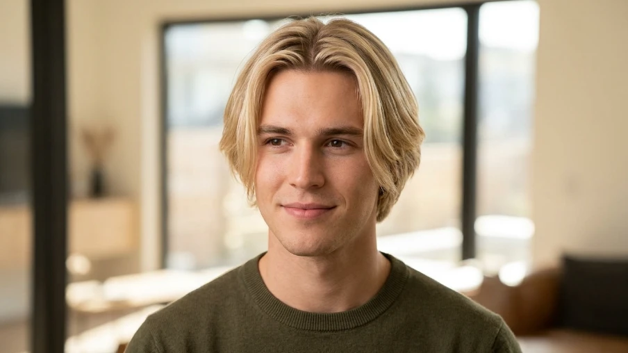 The Middle Part Blonde Hair Look