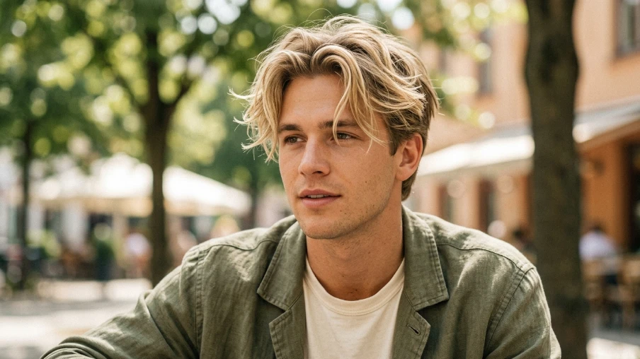 The Messy Blonde Hairstyle for Men