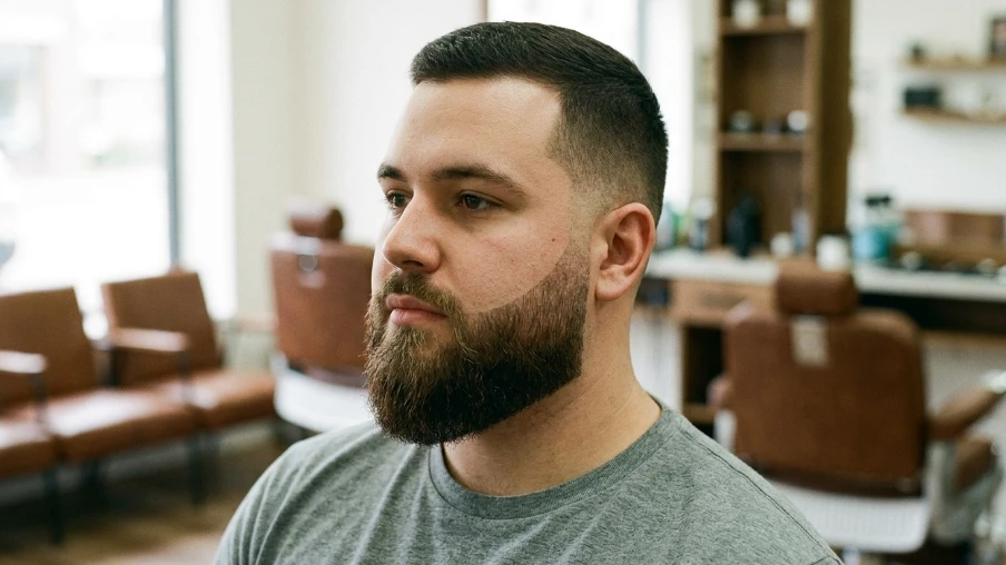 The Clean Neckline Full Beard