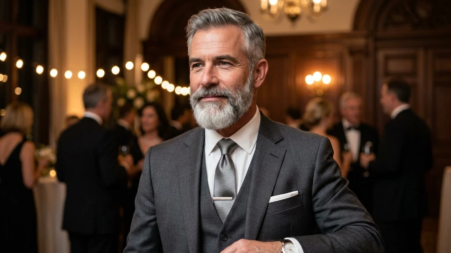 Salt and Pepper Formal Beard