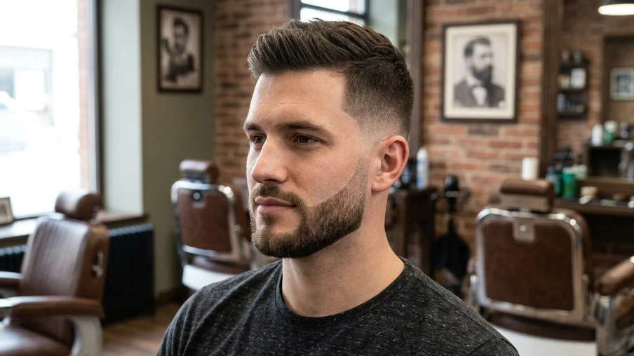 Defined Chinstrap with Fade