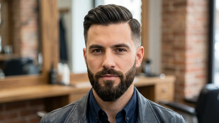 Sculpted Beard Shape for Oval Face