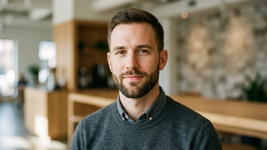 Short Boxed Beard for Oval Face