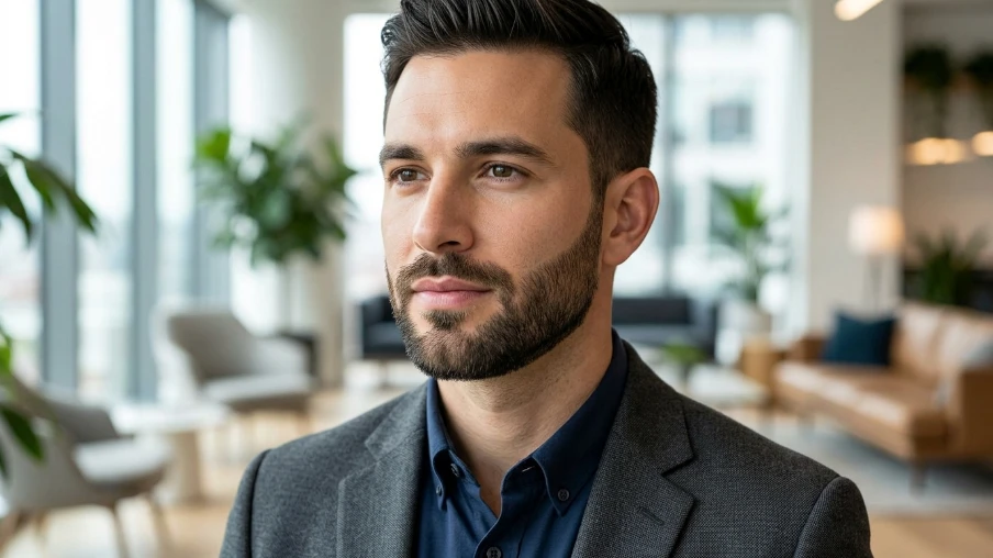 Neatly Trimmed Beard Style