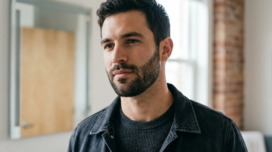 Stubble Beard for Oval Face