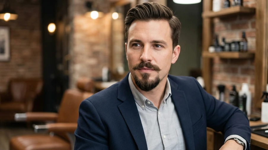 Van Dyke Beard Style for Oval Face