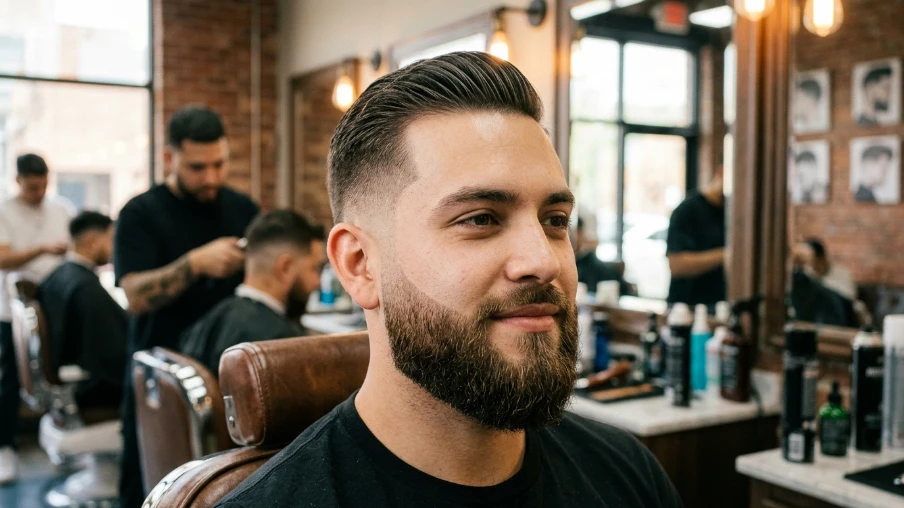 Beard with Sideburn Fade