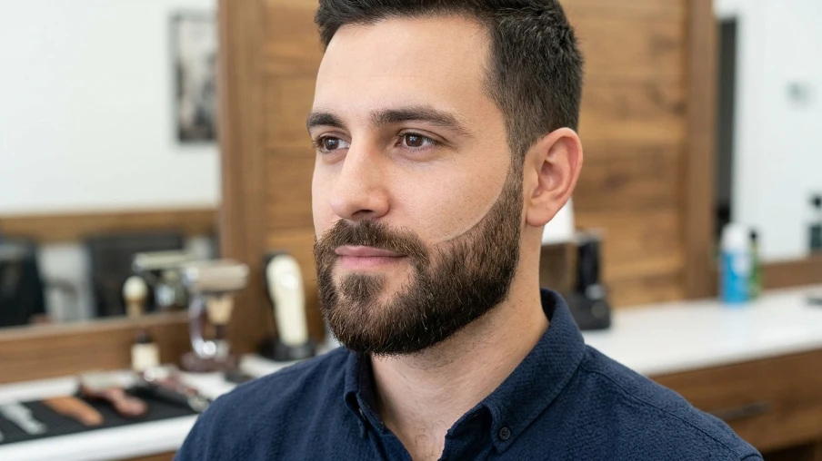 Designer Beard Styles with Arched Cheek Line