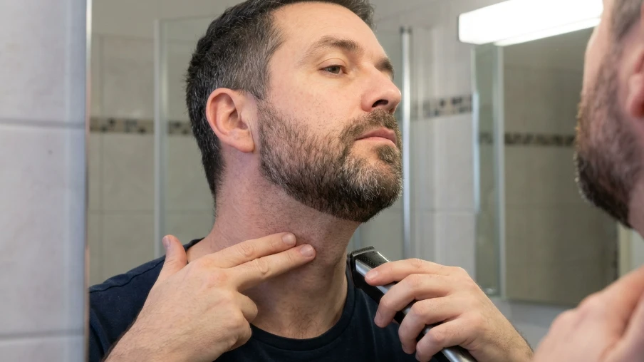 Clean Beard Neckline Style