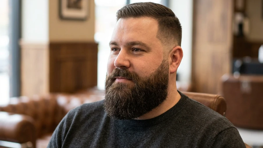 Heavy Beard with Fade