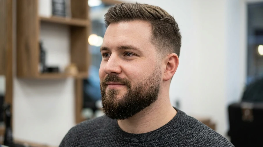 The Trimmed Beard for Round Face