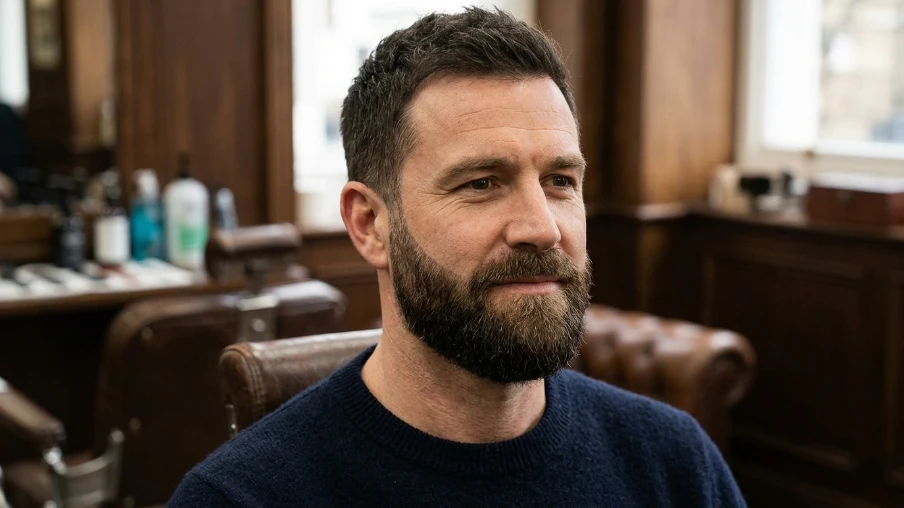 Full Beard with Defined Edges