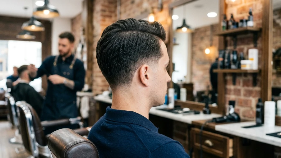 The Gentleman Haircut with Taper Fade