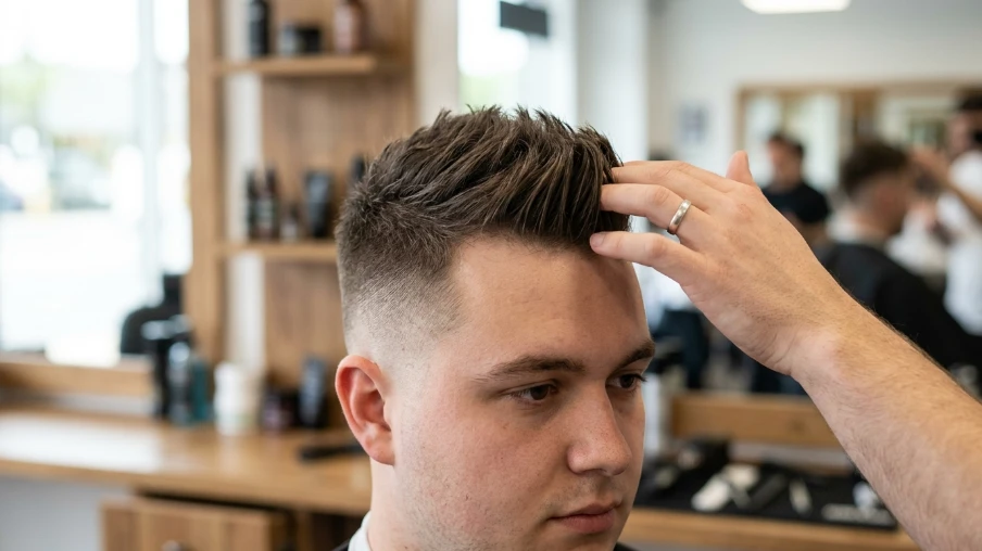 Faux Hawk for Round Face