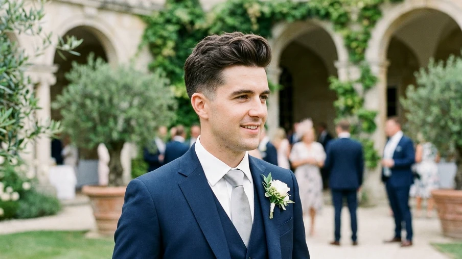 Textured Quiff for Wedding
